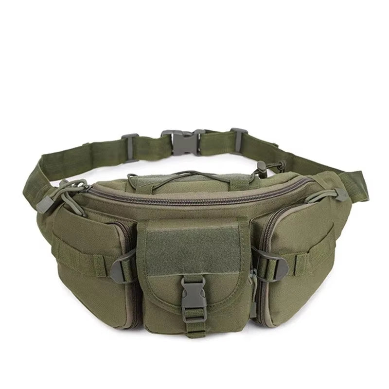 New Outdoor Waist Bag Men Tactical Waterproof Molle Camouflage Hunting Hiking Climbing Fishing Nylon Belt Pack Combat Chest Bags