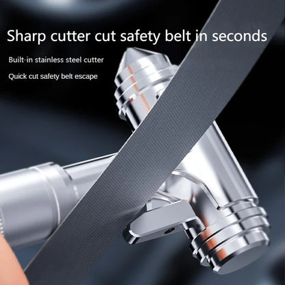 Car Safety Hammer Car Window Breaker Emergency Hammer Seat Belt Cutter Car Tool Life-Saving Escape Hammer Carbon Steel Material