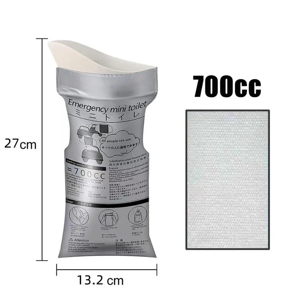 1-20PCS 700ML Disposable Urine Bags for Outdoor Emergency Portable Urinate Bag Traffic Jam Camping Hiking Car Travel Vomit Bags/