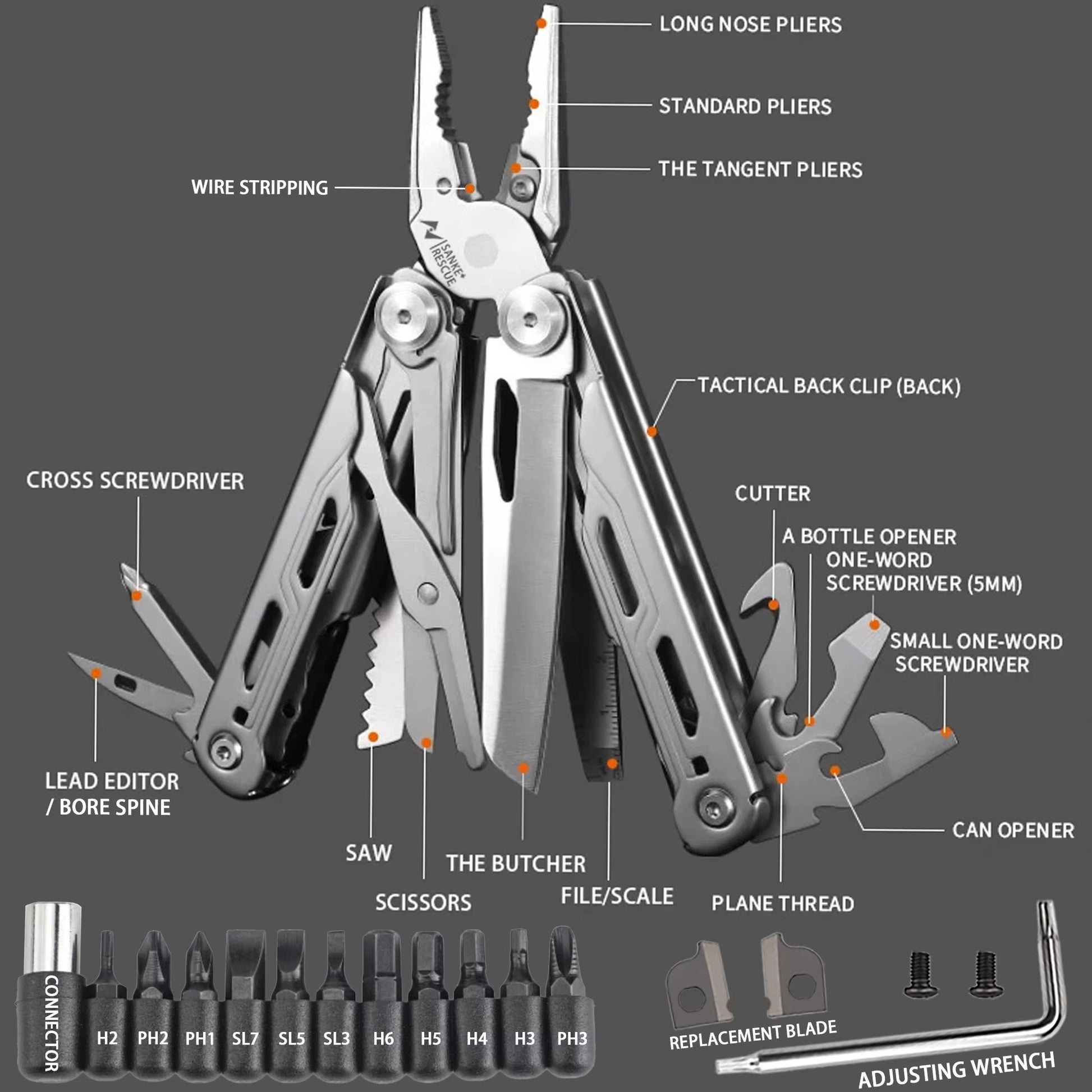 Hand Tools Multi- Tool Sale Knipex Pliers and Screwdriver Set Electrician Multitool Automatic Hand Pick as Professional Work Lei